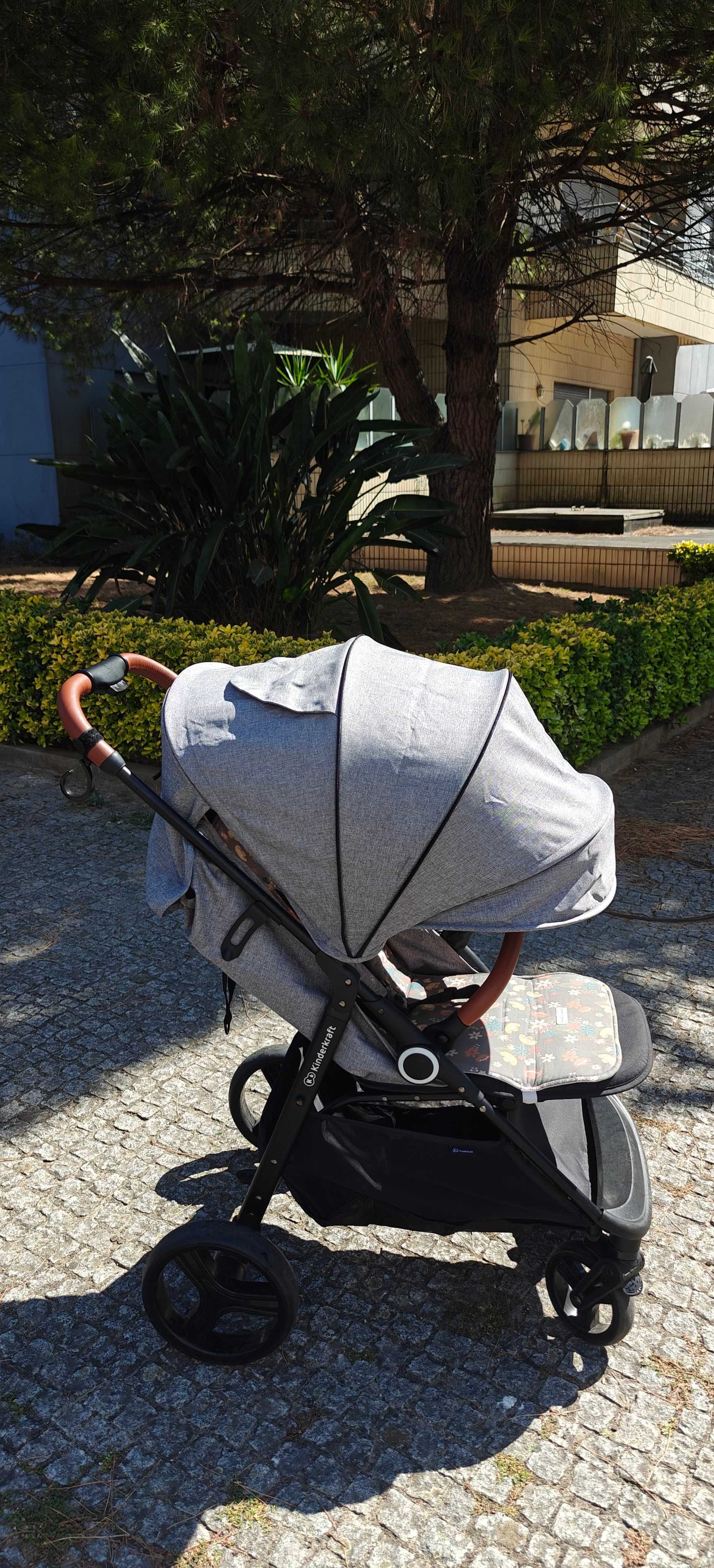 Carrinho de bebé Kinderkraft GRANDE PLUS Cinzento
