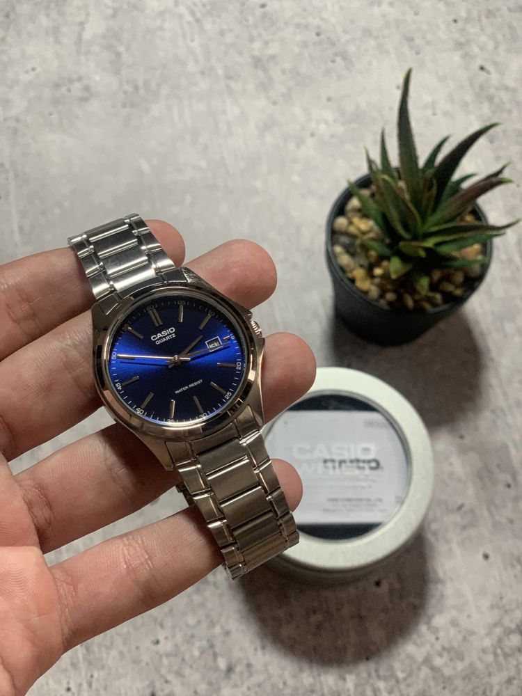 Годинник Casio MTP-1183A-2A  касіо синій циферблат часы касио