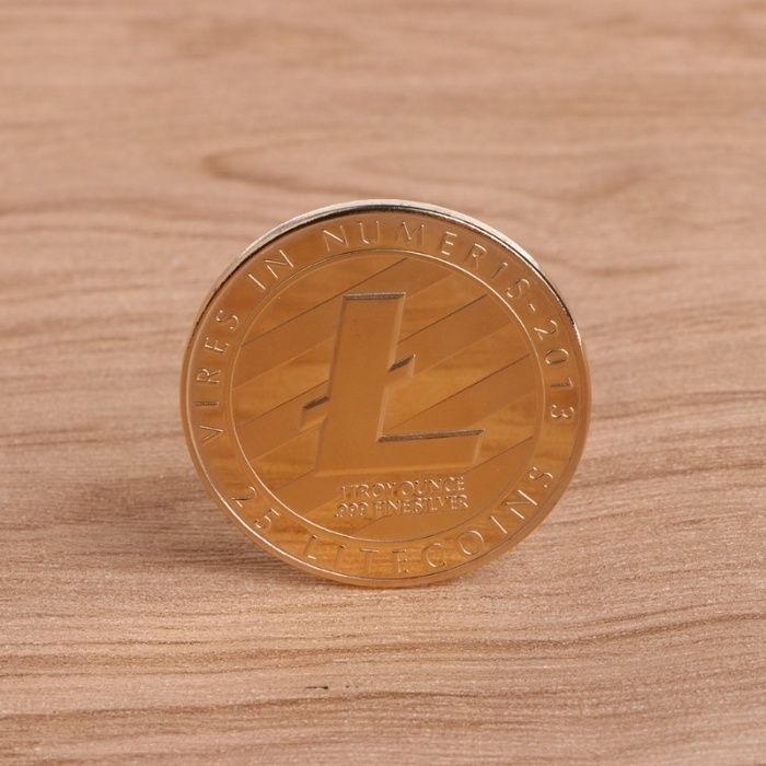 Лайткоин коллекционная монета Litecoin Литкоин (Новые!) Gold/Silver
