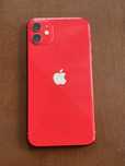iPhone 11, czerwony, 64GB, +4 etui