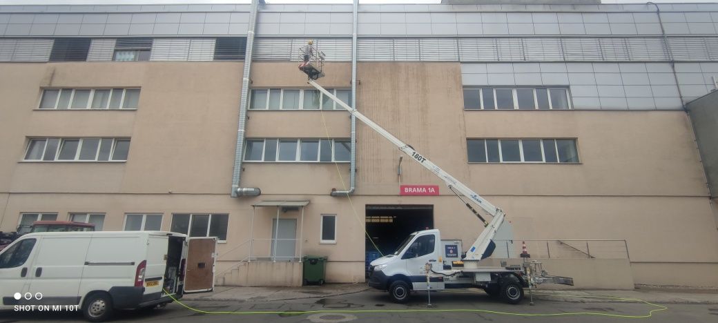 Wynajem podnośnika koszowego 18m i 27m 13 w bok 300 kg Ząbki i okolice