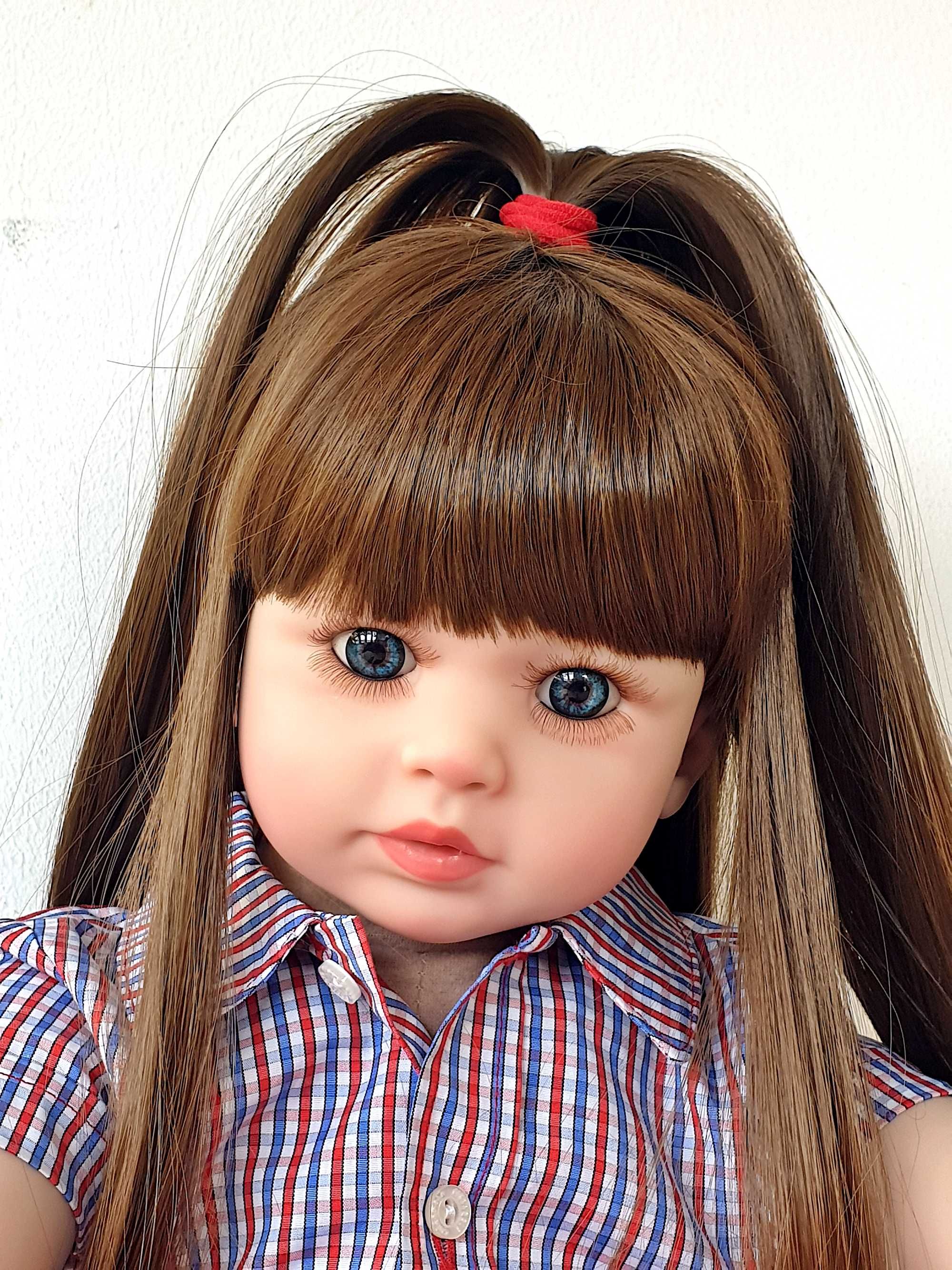 Bebe reborn boneca com caixa de acessórios presente natal para meninas