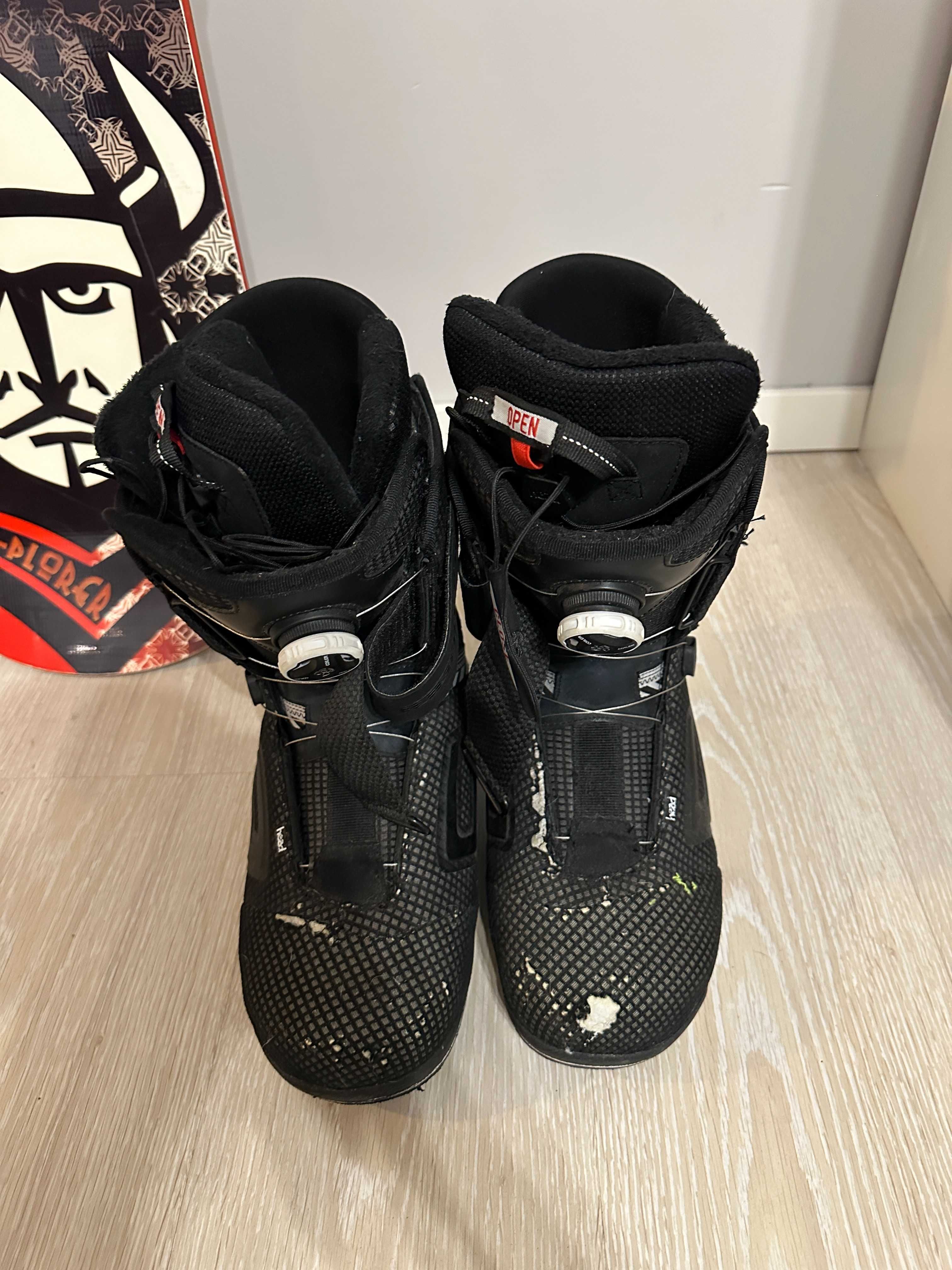 Deska Snowboardowa Goltes +Wiązania Burton + buty Head Super  Stan