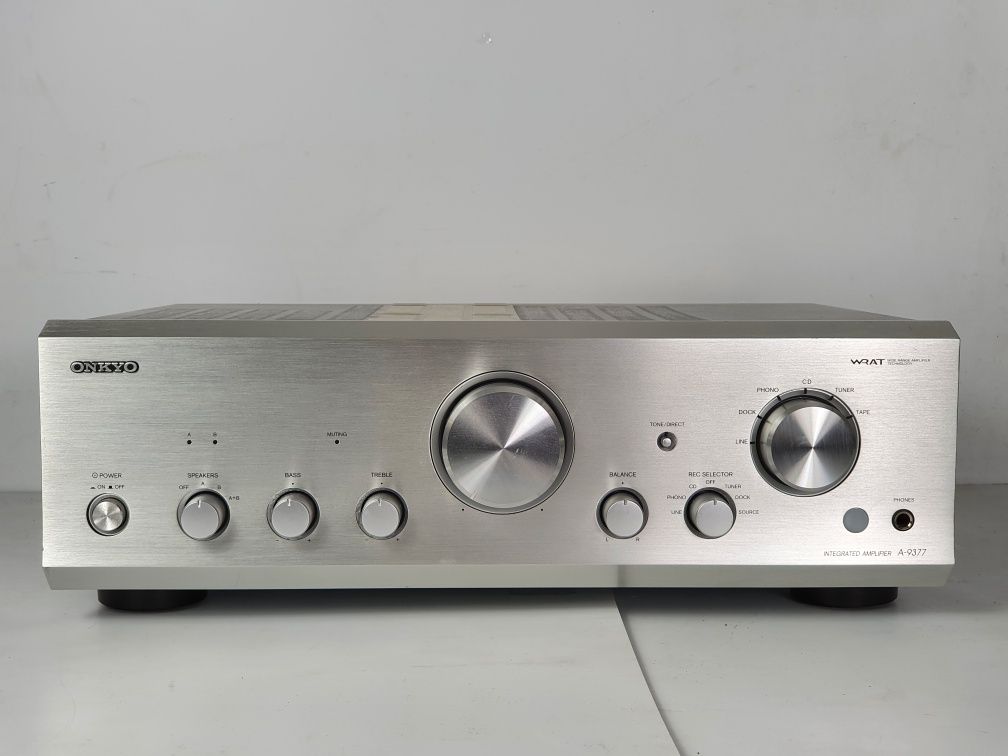 Solidny Wzmacniacz Onkyo A 9377 2x90W 4ohm Aluminiowy front Dobór Audi