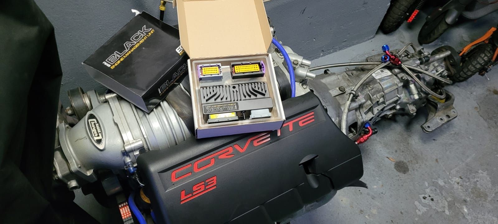 Silnik LS2 Corvette, skrzynia Tremec, kompresor Magnuson., Ecu Master