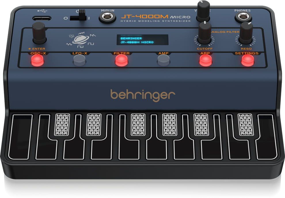 Behringer JT-4000M Micro – syntezator hybrydowy