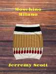 Piękna vintage spódnica Moschino Couture 38 Jeremy Scott fashion knit