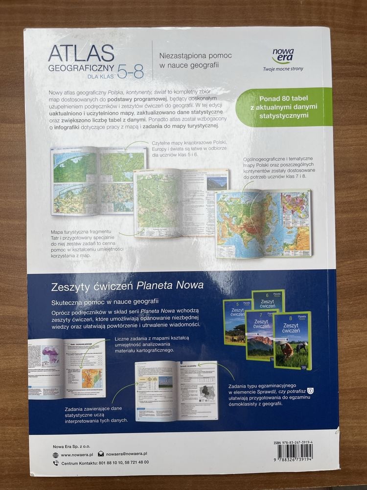 Atlas geograficzny 5-8, Nowa Era