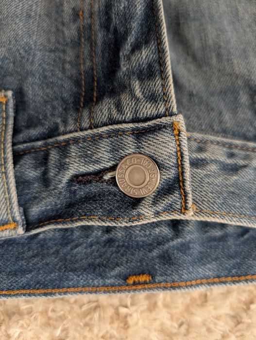 Spódnica jeansowa mini Levi's S 36 dziury przetarcia