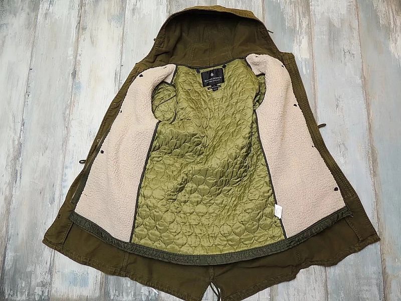 Maison Scotch Militarna Parka Premium Vintage Damska Kurtka Cargo