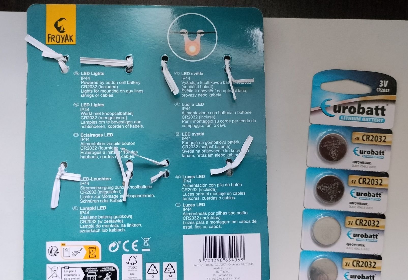 Lampki LED sygnalizatory do namiotu Froyak