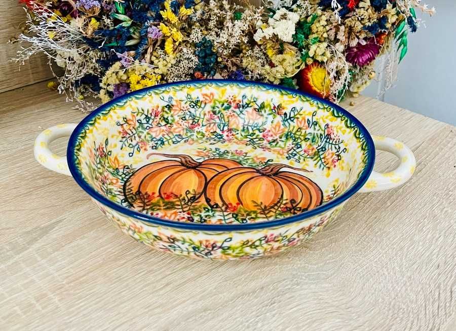 Ceramika Bolesławiec. Zapiekanka – półmisek unikat (2)