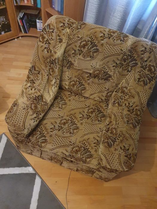 Fotel duży z szufladą