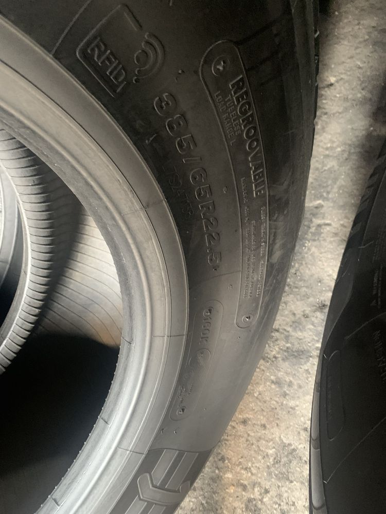 шина вантажна б/в 385/65R22,5 Bridgestone Duravis R Trailer  (1 шт.)