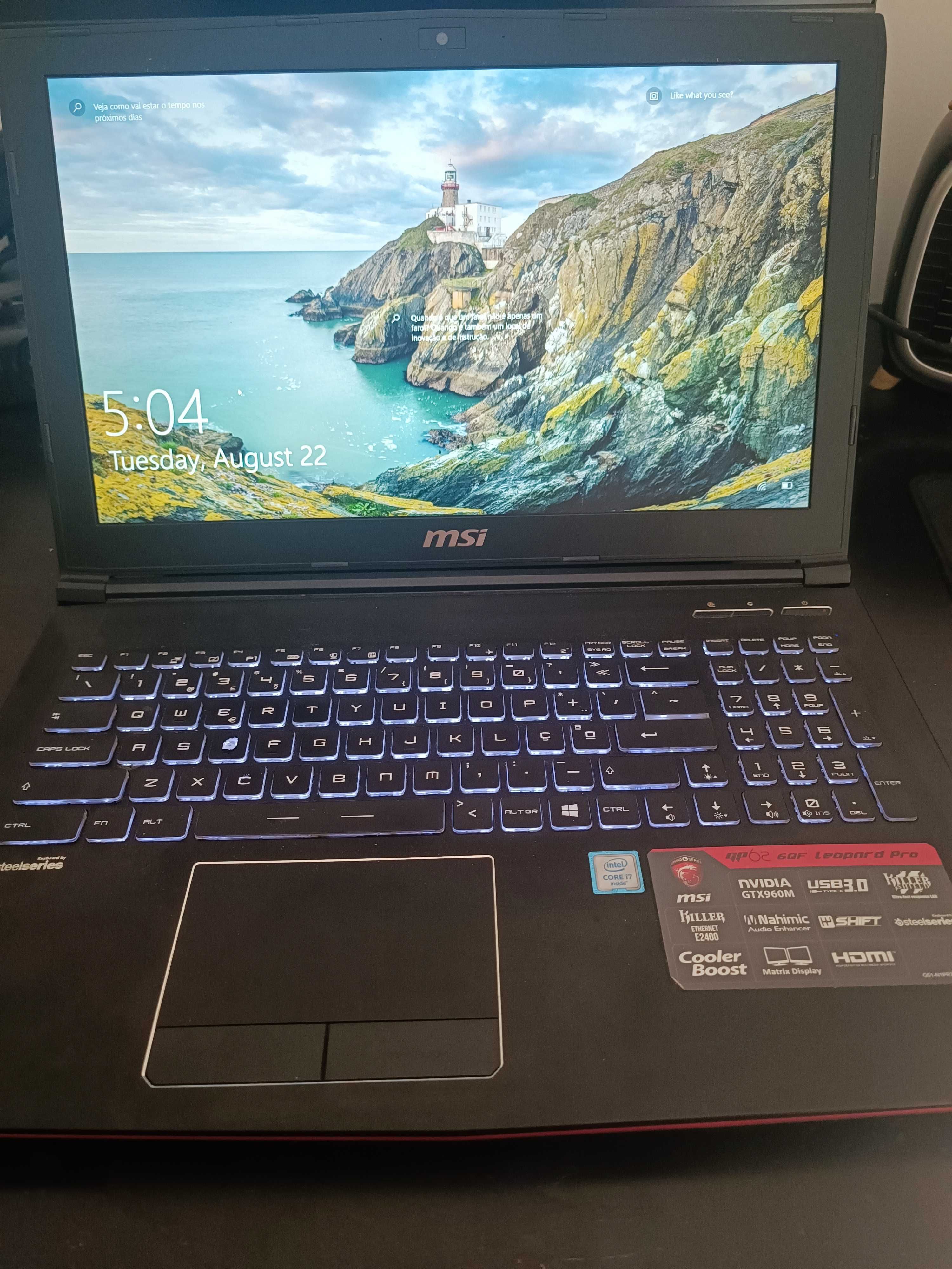 Portátil MSI GP62 6QF Leopard Pro