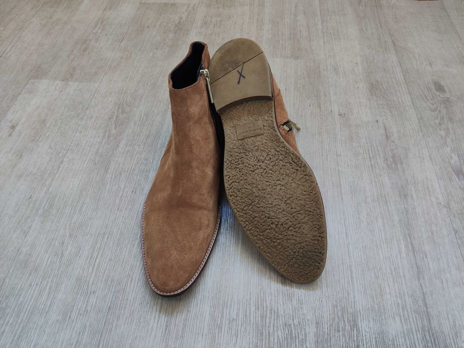Якісні чоловічі челсі ботинки замшеві 44 р на стопу 29 см оригінал