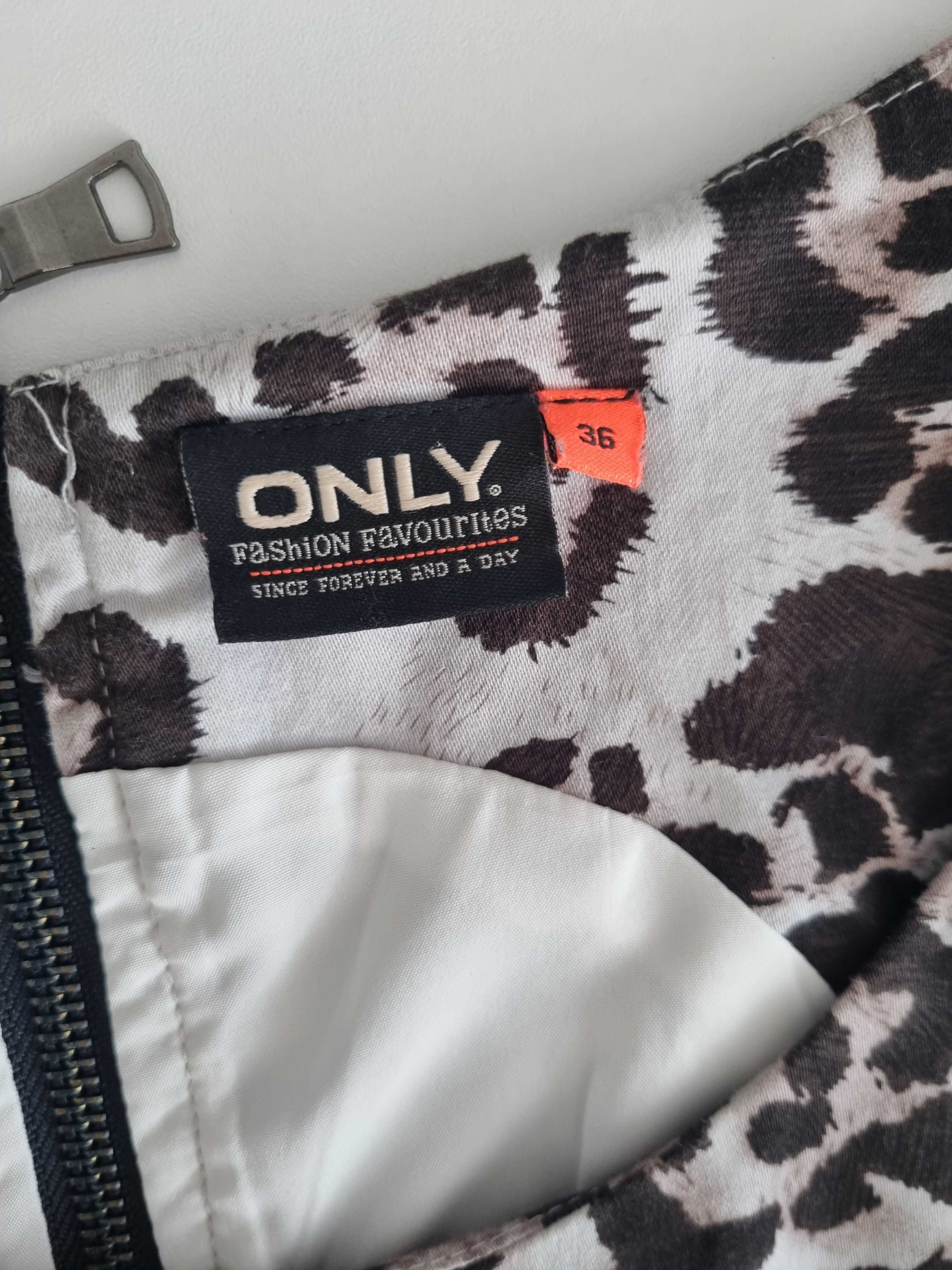 Sukienka w panterkę Only S(36)