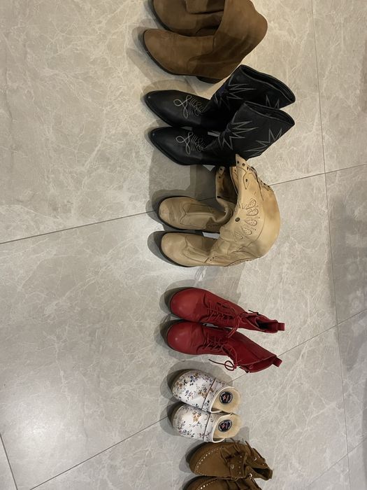 Piękne, stylowe buty, zestaw 6 par, rozmiar 39, swietny stan!