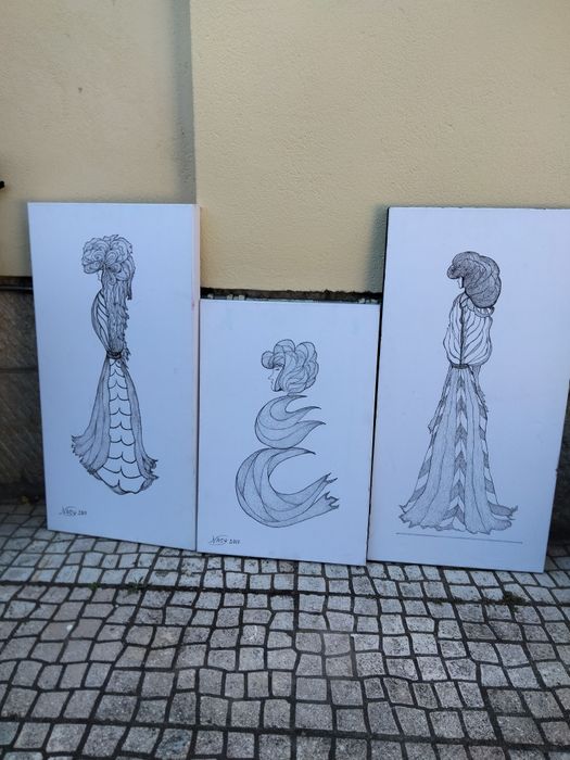 3 telas diferentes