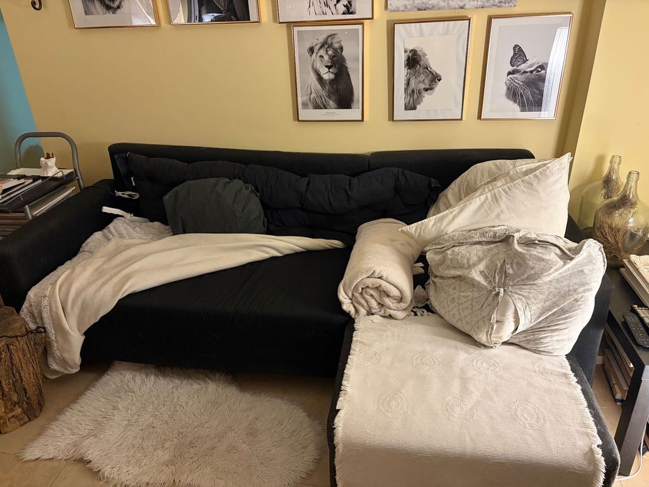 Sofá cama c/ chaise longue(sem mbway)