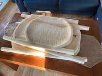 Koryto drewniane misa taca do serwowania posiłków