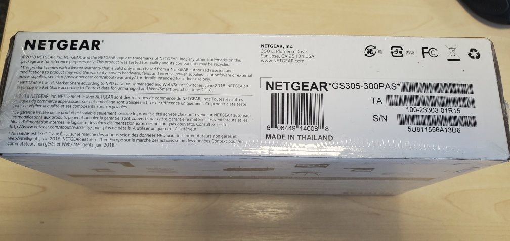 Комутатор  світч Netgear GS305 5 портів