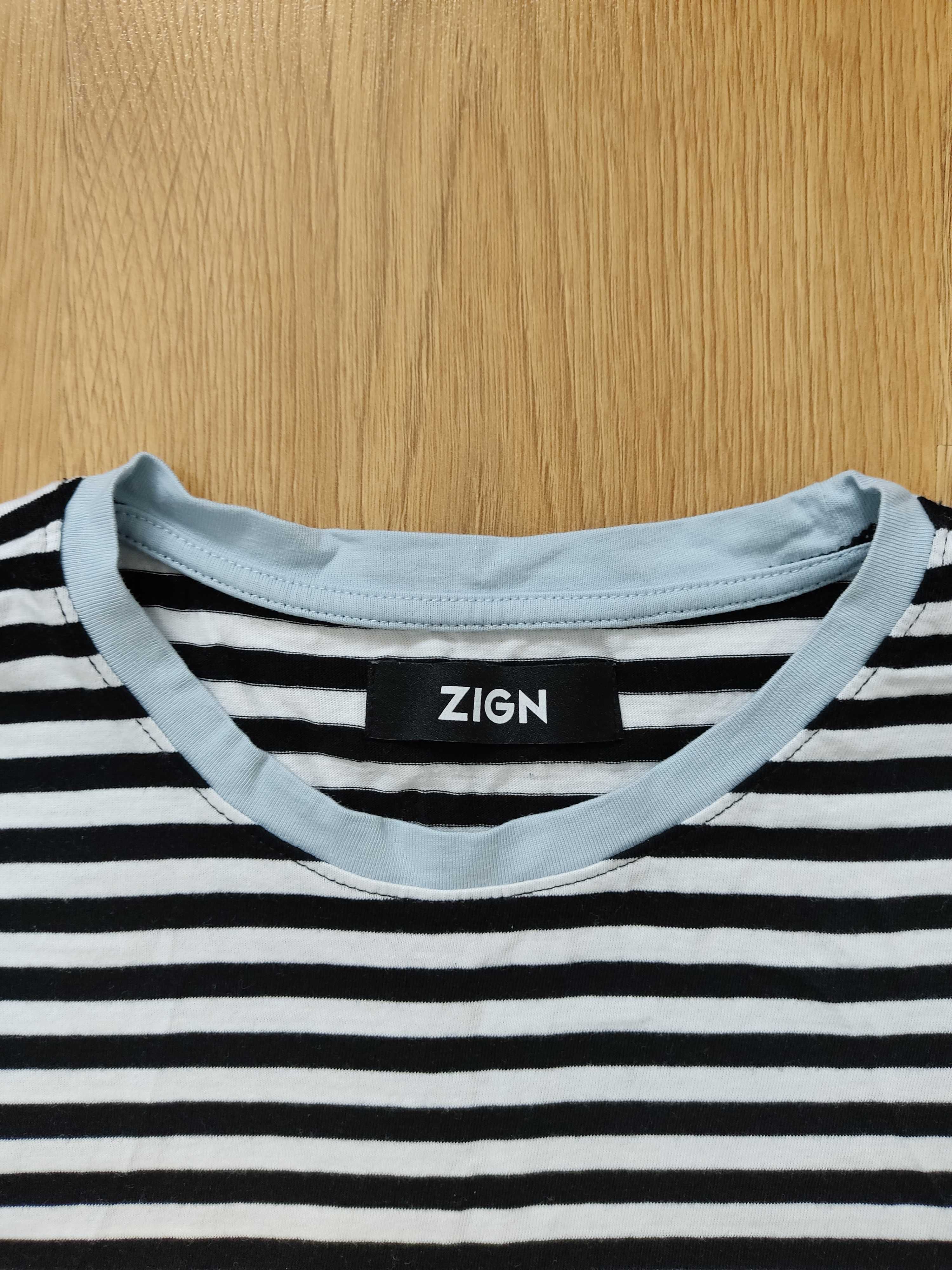 Koszulka t-shirt paski basic Zign XS