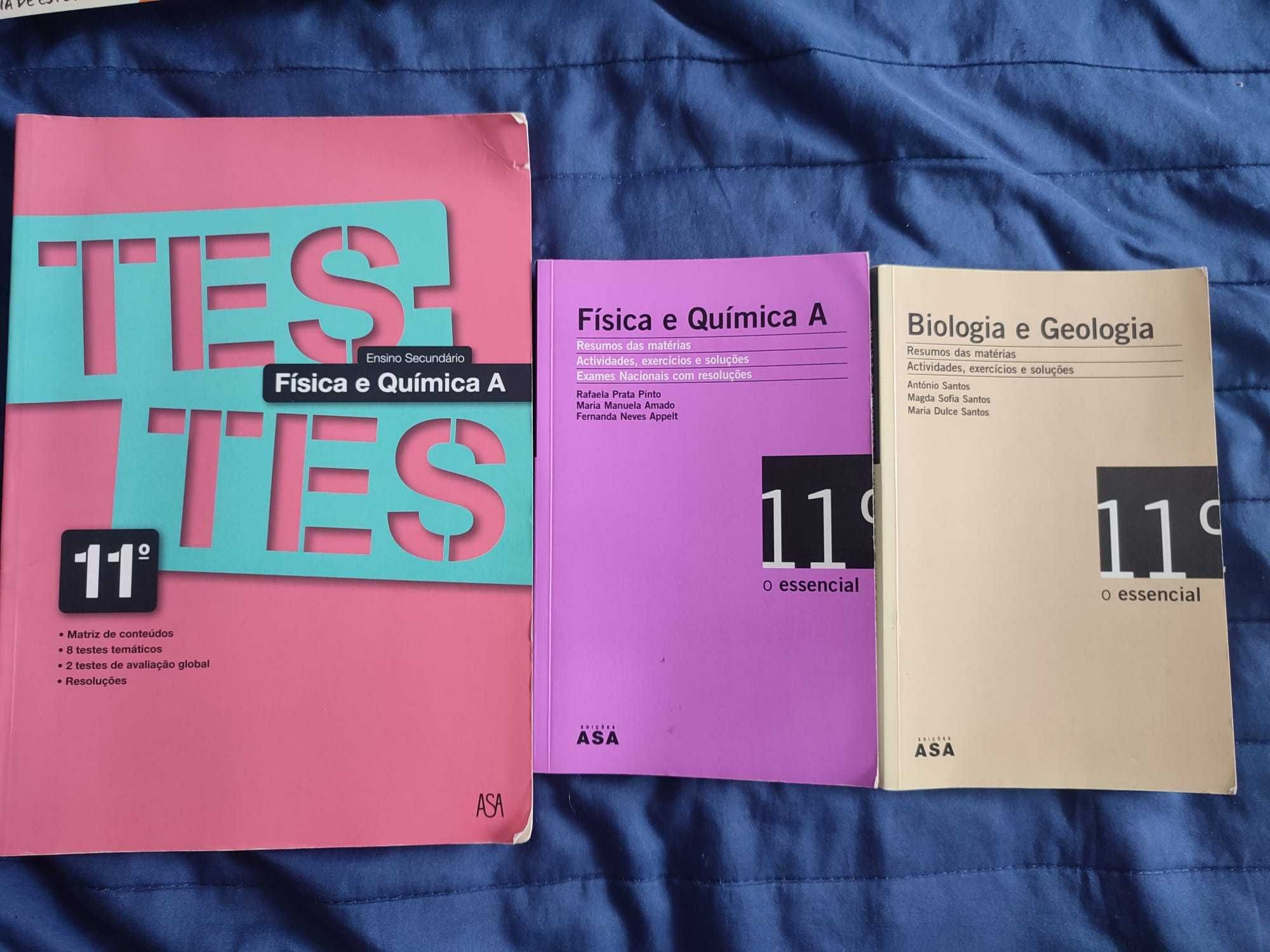 Livros de Apoio Escolar – 11.º Ano – Editora ASA (Pack 3 livros)