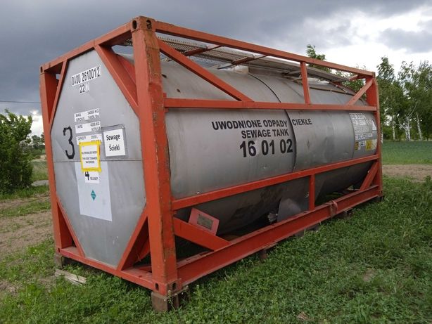 Zbiorniki kontenerowe kwasoodporne 26000l nierdzewka 4,4 mm