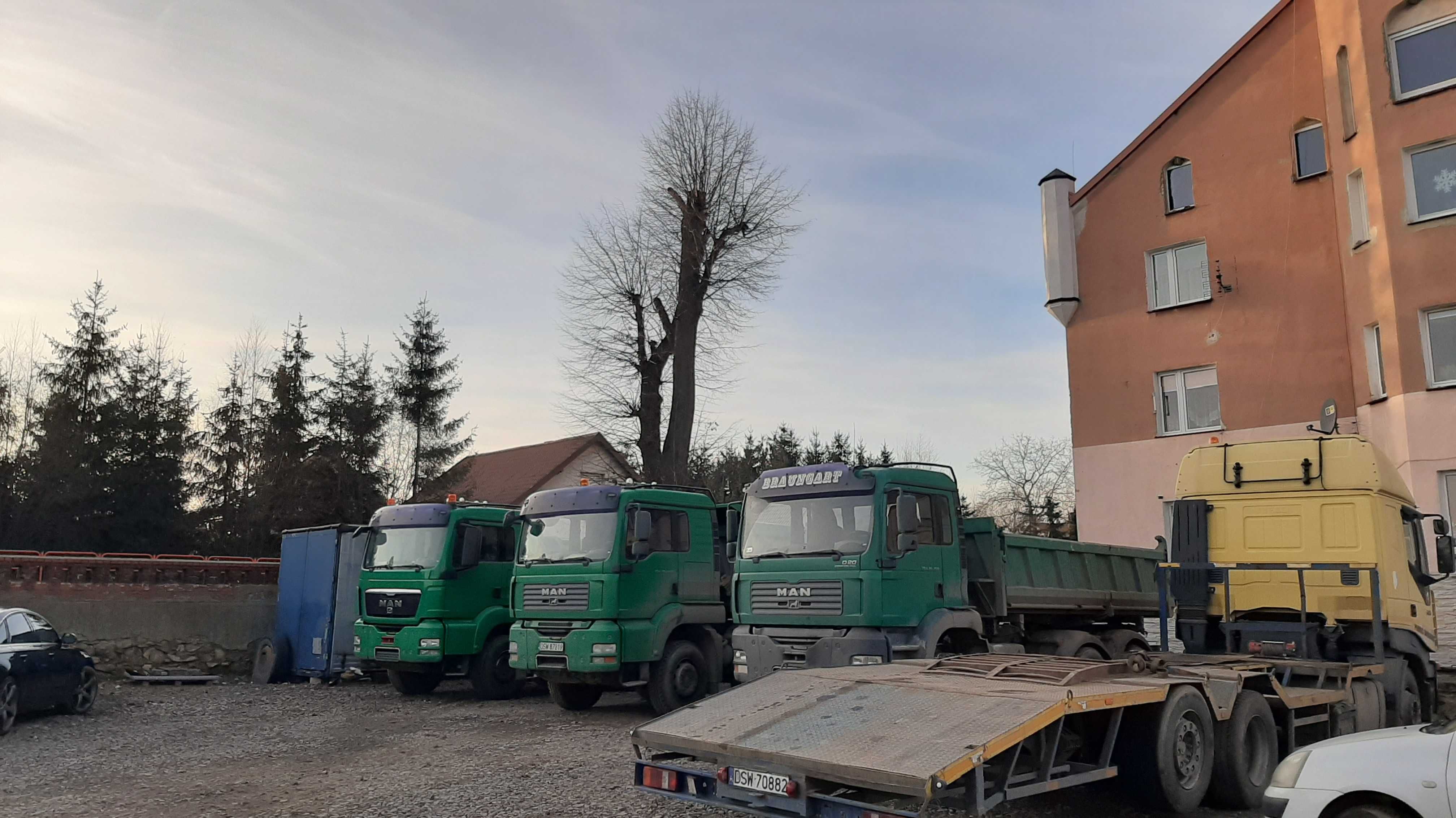 sprzedaż piasek żwir grys tłuczeń ziemia kruszywo wywrotka koparka