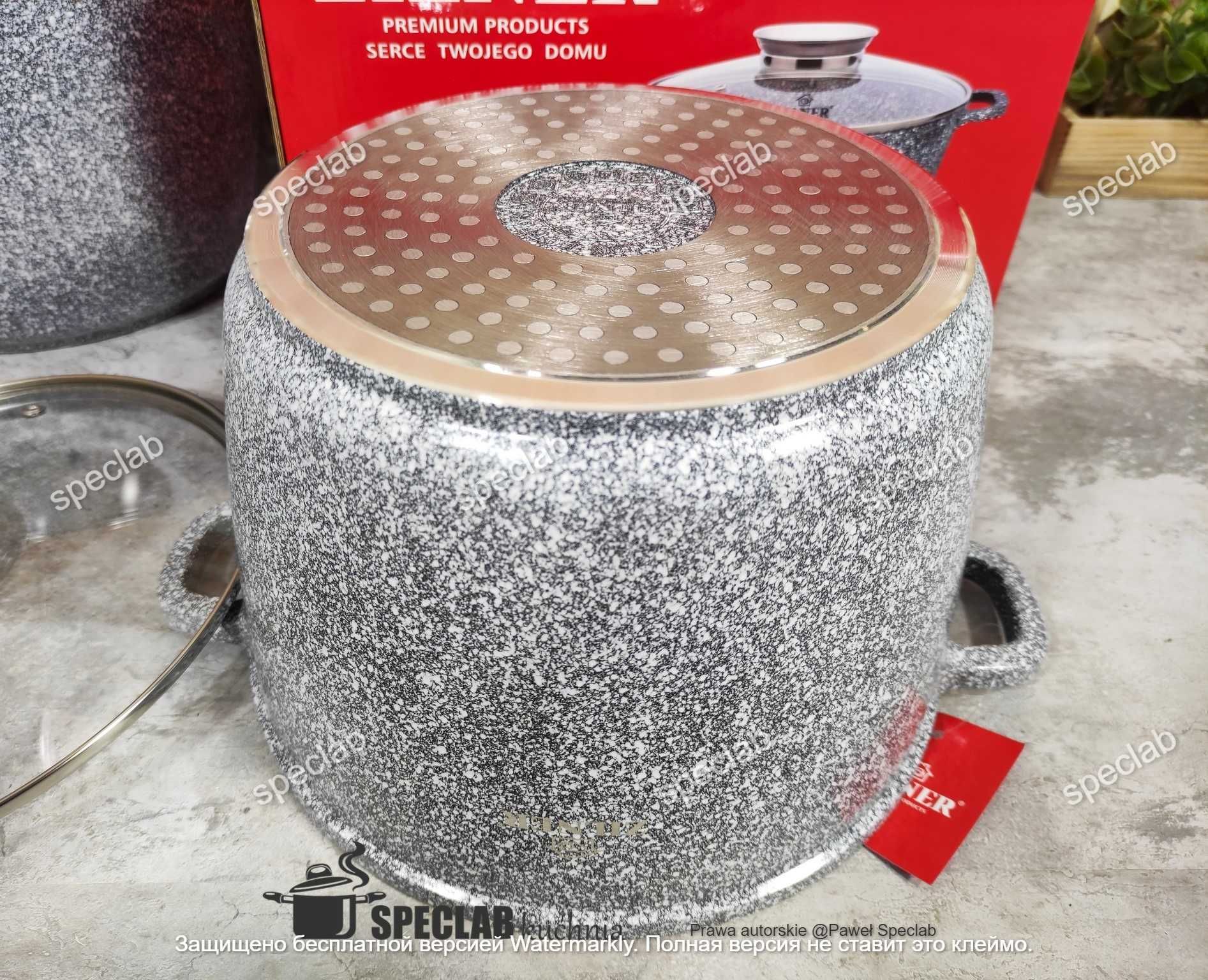 Dwa garnki 10,2L + 6,2L. ZL-7066. Gaz, Indukcja, Ceramika