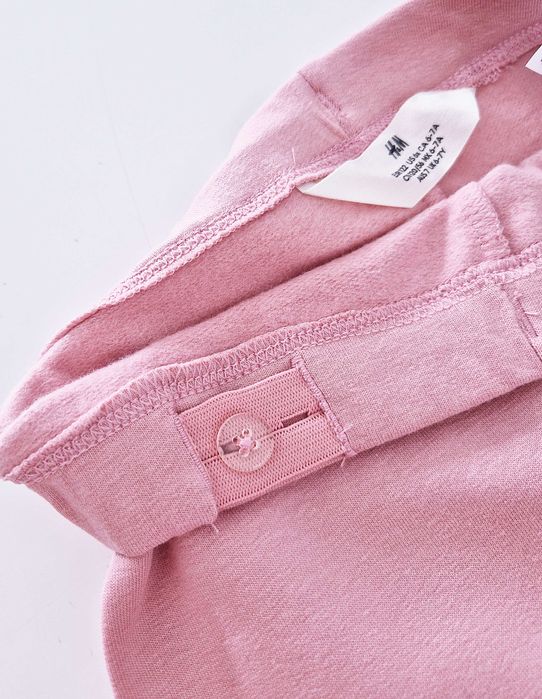 Nowe różowe ocieplane legginsy H&M 122