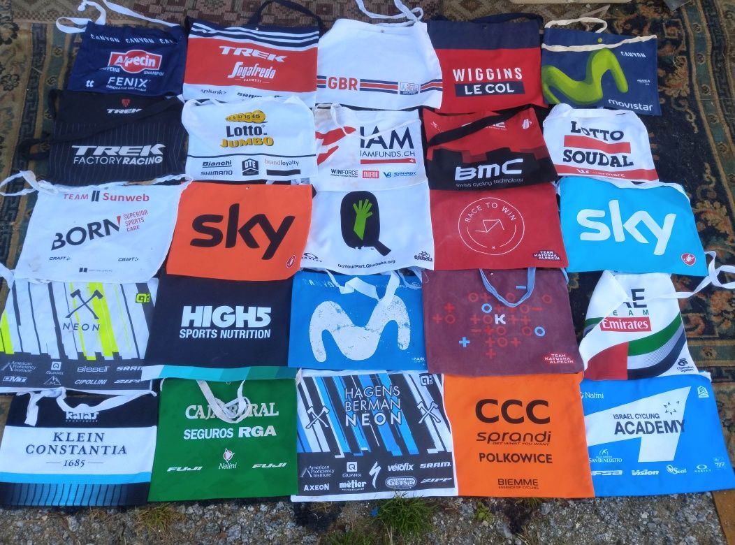 Sacos/sacas de ciclismo de equipas pro-tour
