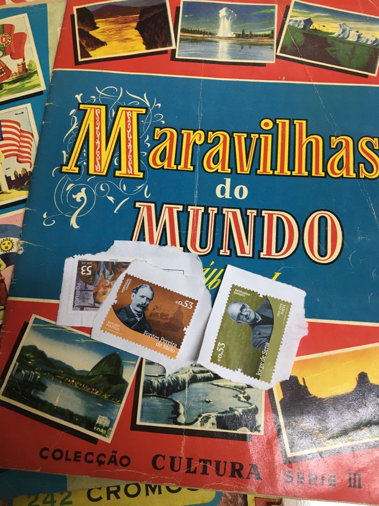 Colecoes de selos, cromos e mais