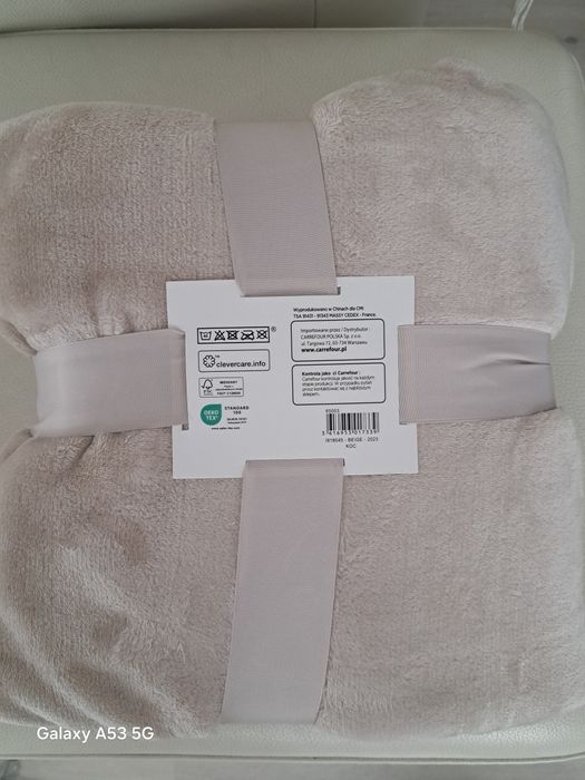 Koc TEX 160x220 beżowy