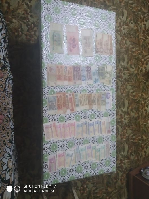 Набор купюры СССР и иностранные, Украины