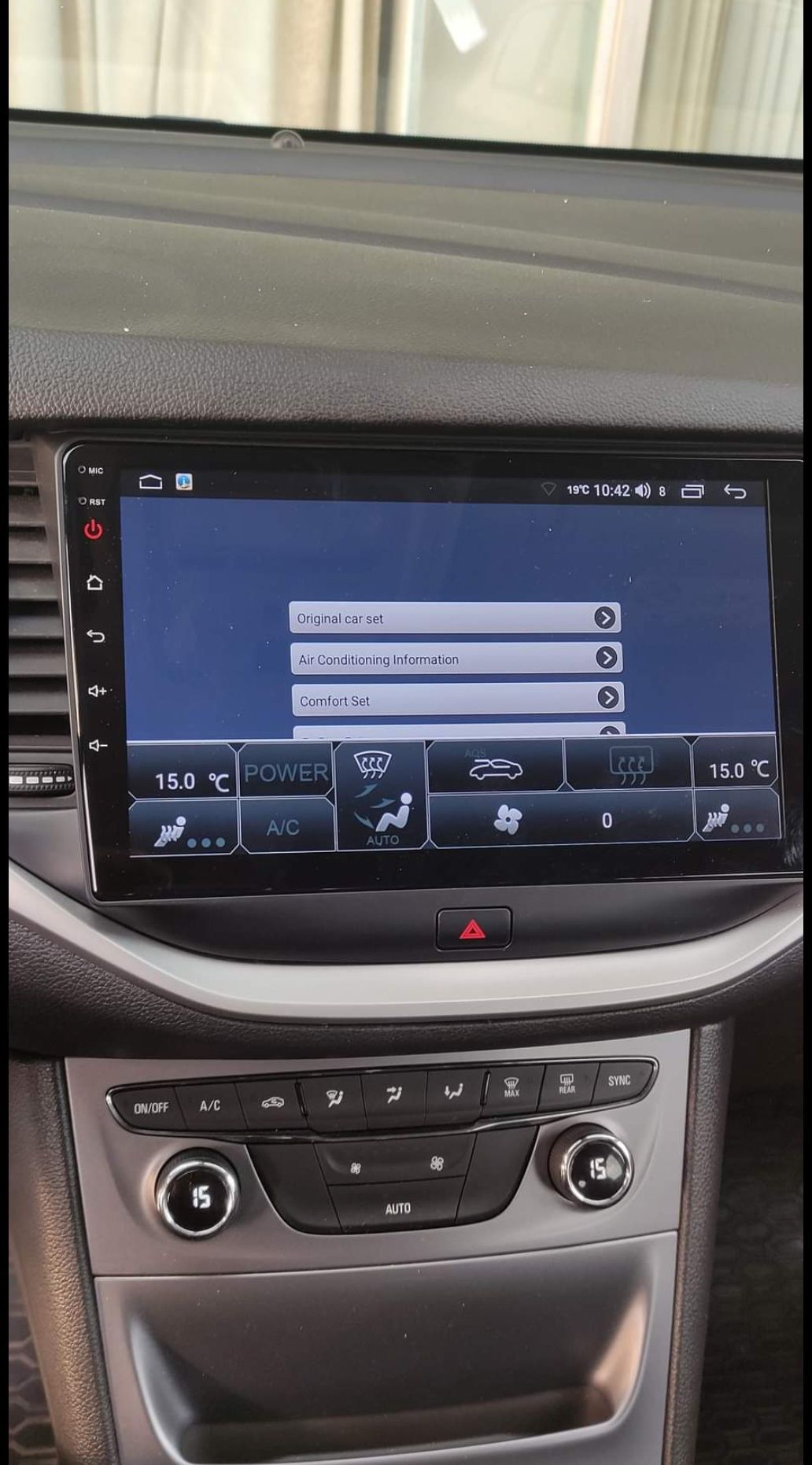 Rádio Opel Astra K  Android 13 com GPS (Novo)