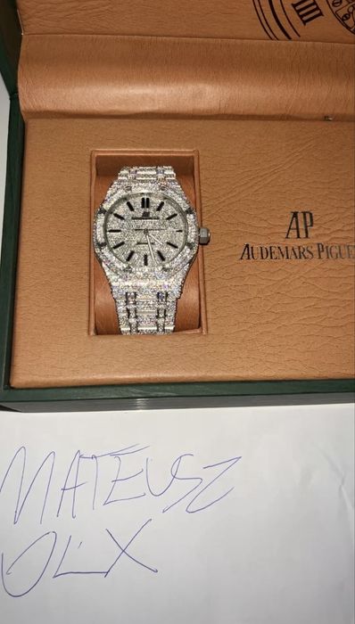 AP Audemars Piguet Royal Oak Zegarek Moissanit icedout