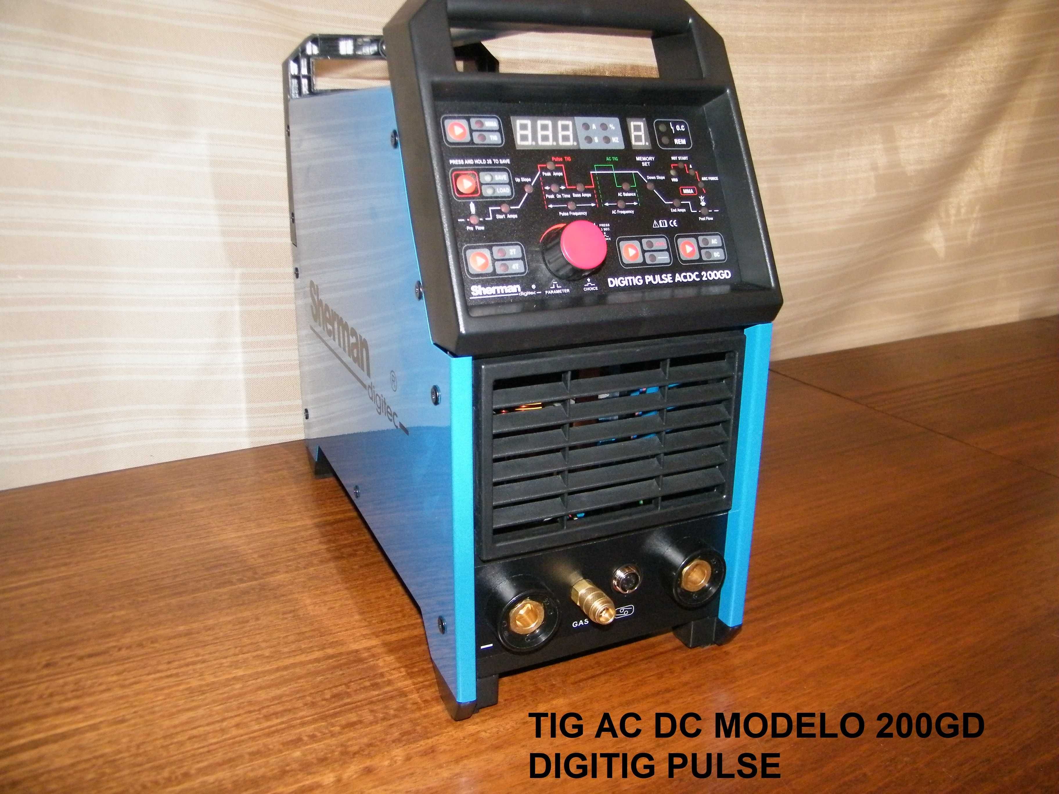 tig ac dc pulsado TIG AC/DC soldadura aluminio solda pulsada pulse