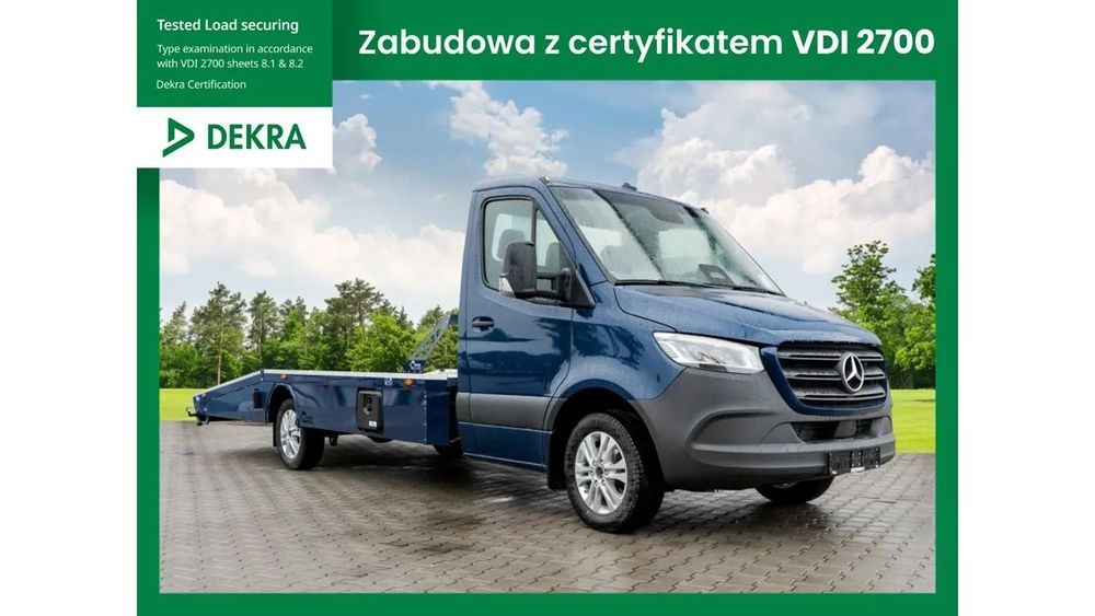 Mercedes-Benz Sprinter  Zabudowa / autolaweta / Blyss / VDI 2700 / producent zabudów /