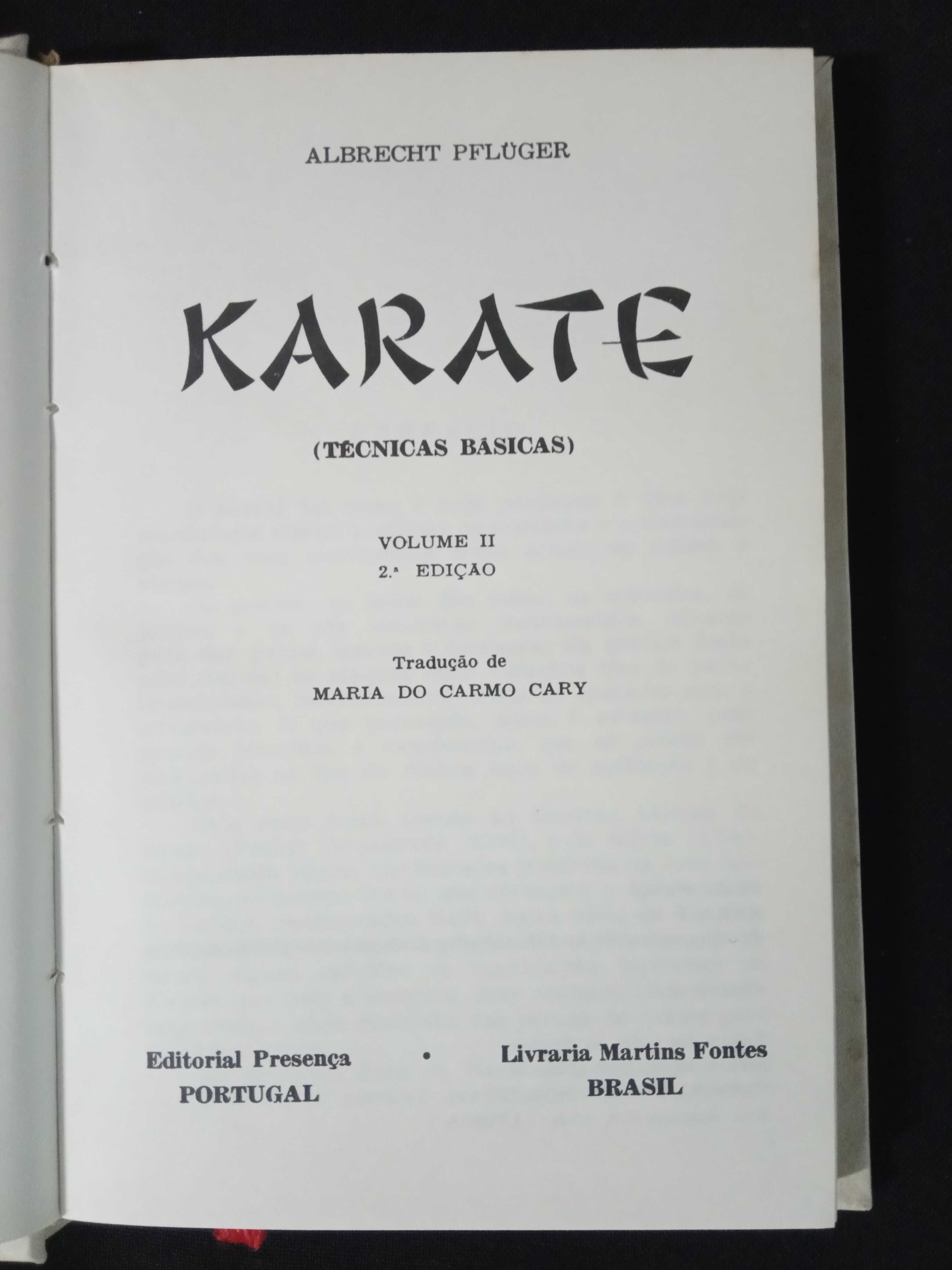 Karaté  e Judo - 2 livros Editorial Presença, 1979