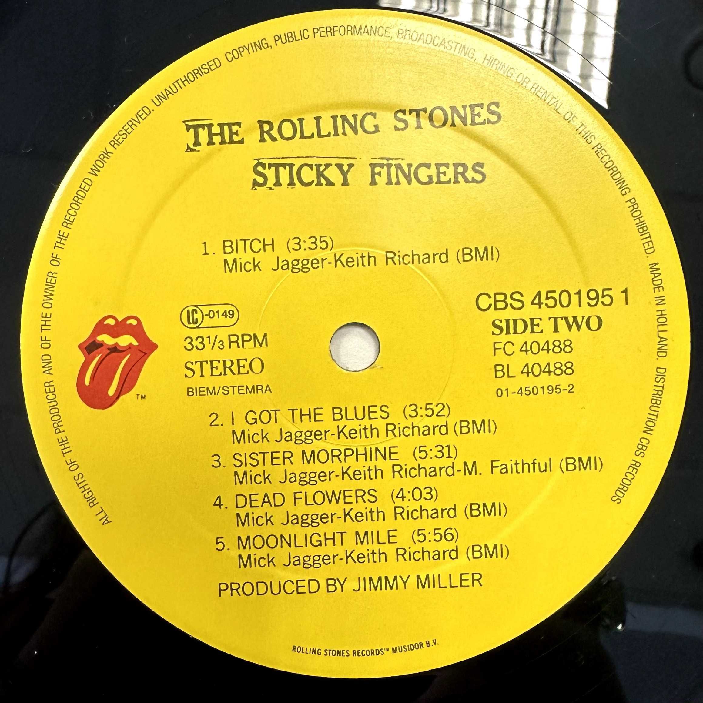 The Rolling Stones - Sticky Fingers (Vinyl, 1971, Holland)