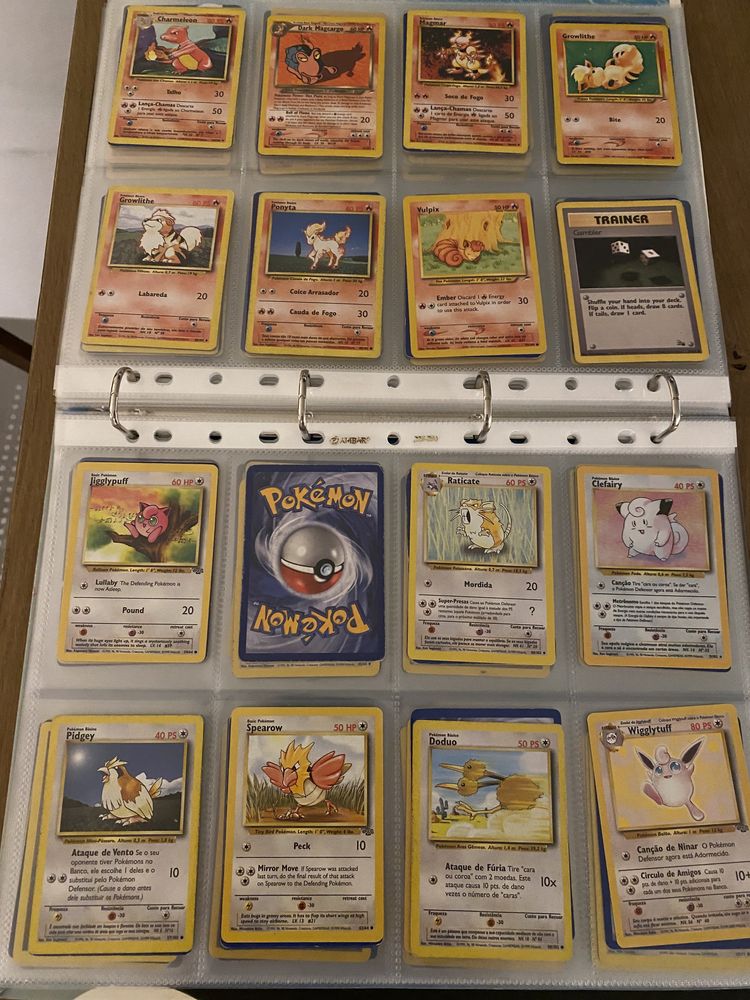 Cartas Pokémon Raras Colecção Antiga (225Cartas)