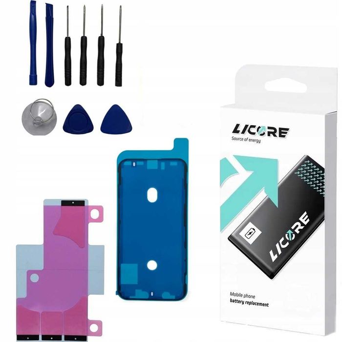 BATERIA LICORE Zestaw Montażowy Klej Uszczelka iPhone X 2716 mAh