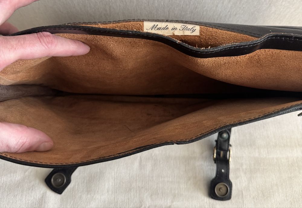 Вінтажний чоловічий шкіряний портфель