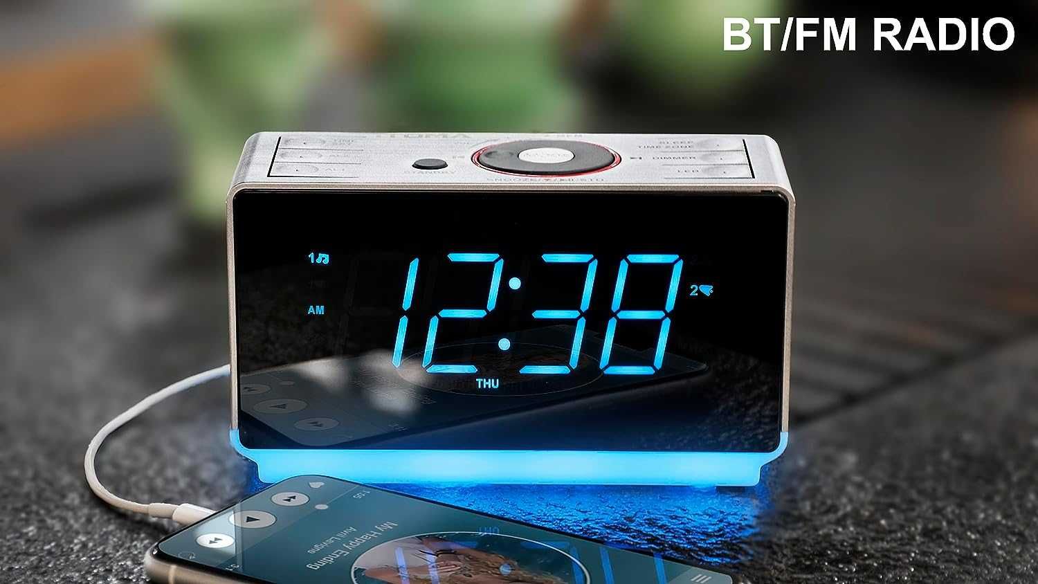 Budzik radio z głośnikami, Bluetooth, alarm iTOMA CKS708