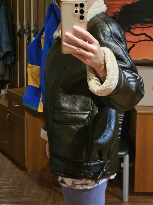 Дубленка ZARA экокожа