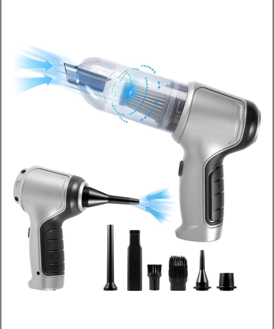 Автомобильный пылесос воздуходуйка Vacuum Cleaner HL-107 аккумулятор