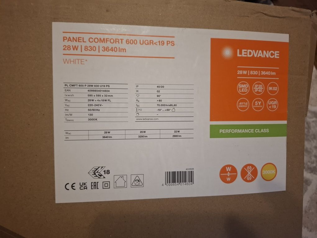 Panel Comfort 600 Ledvance