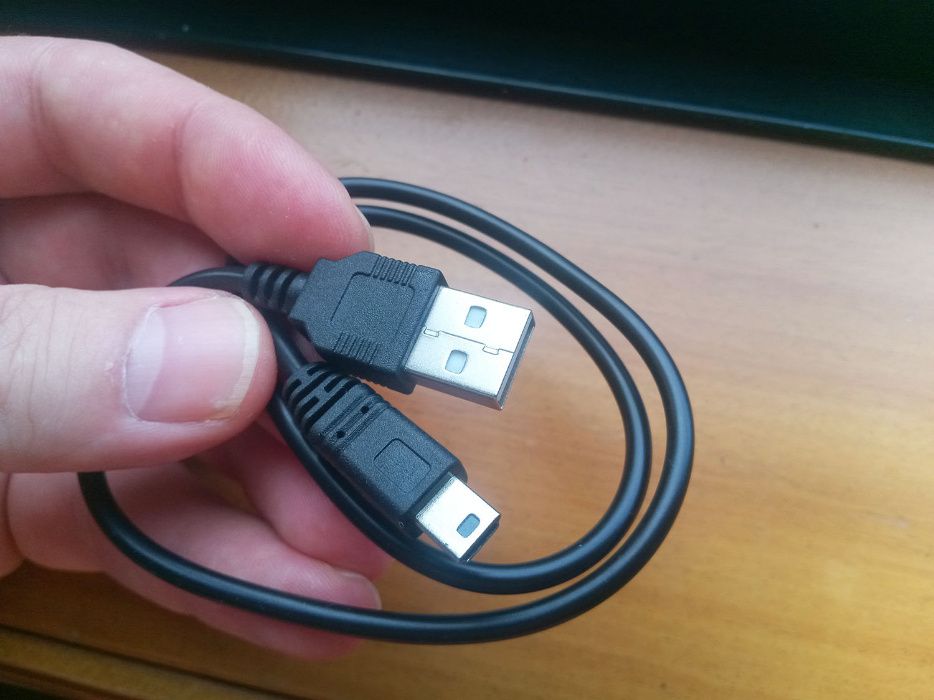 Cabo USB Macho / mini USB Macho 5 pinos